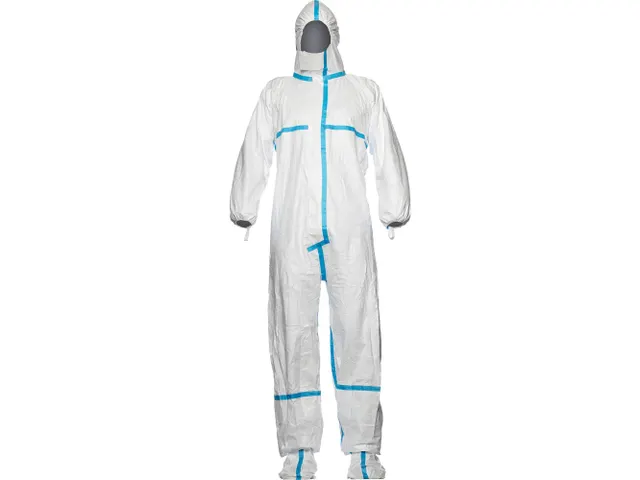 DuPont Tyvek Classic 600+ overall met sokken, wit, maat 2XL, per stuk