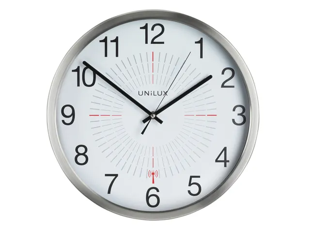 Wandklok Unilux Outdoor radio-controlled grijs
