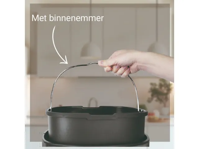 Afvalbak Desq 6130.18 Touch 30 liter RVS zilver