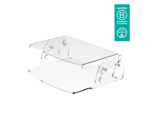 LCD Monitorverhoger HV 550 transparant acryl