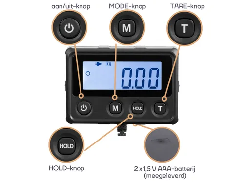 Digitale Postweegschaal Met Extern Display - 100kg / 10g
