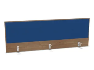 opzetpaneel,v. bureau,aanbouw achter,B 1600mm,NT-cherry,BN6016-blauw - 1