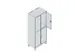 dubbeldekse locker,HxBxD 1950x800x500mm,2x2vak.,vak B 400mm