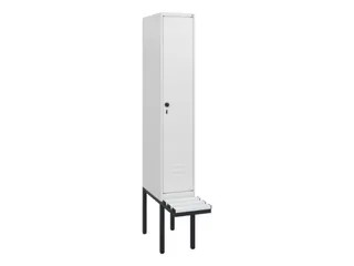 locker met bank,HxBxD 1950x300x815mm,1vak,vak B 300mm,draaigrendel - 1