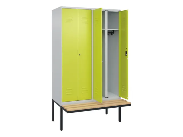 locker voor scheiding van kleding,HxBxD 2120x1200x815mm,4vak