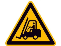 Waarschuwingsbord,Waarschuwing: Vorkheftrucks,Wandbord,Aluminium