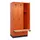 locker met bank,HxBxD 1950x900x815mm,3vak,vak B 300mm,draaigrendel