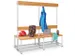 banc double,HxLxP 1600x1500x770mm,piètement RAL7016