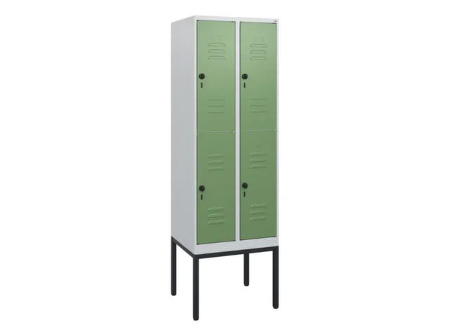 dubbeldekse locker,HxBxD 1950x600x500mm,2x2vak.,vak B 300mm