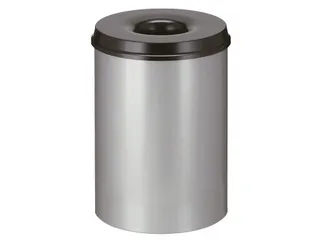 Vlamdovende Papierbak 30 Liter Aluminiumgrijs - 1