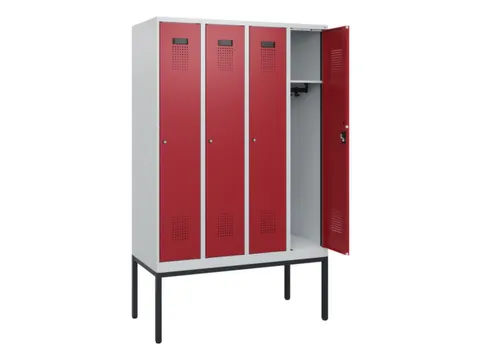 schoollocker,HxBxD 1950x1200x500mm,4vak,vak B 300mm,cil.-slot