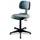 ESD Werkplaatsstoel Glijders Voetkruis Kunststof 420-550mm PU Zwart