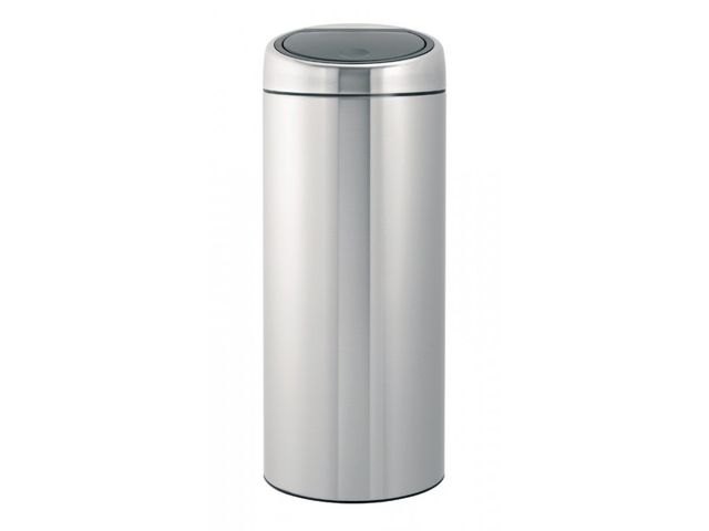 Brabantia Ronde Afvalbak Touch Bin Liter Mat Rvs Discountoffice Nl