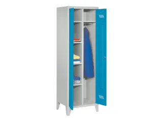 kleding-/wasgoedkast,HxBxD 1850x600x500mm,RAL7035,front RAL5012 - 3