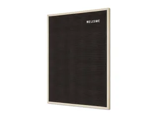Letterbord Zwart 60x80cm licht houten frame - 3