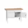 werkbank,HxBxD 830-930x1250x600mm,multiplexblad,uitrusting: 2laden