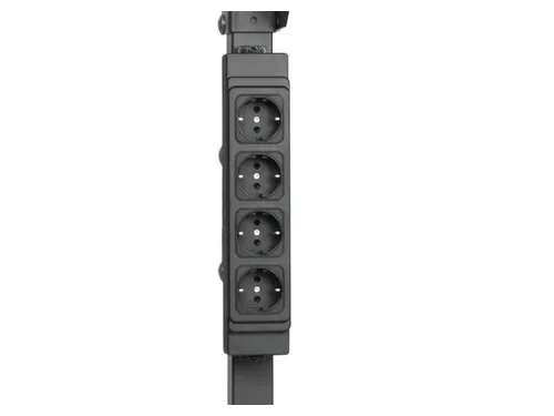 stopcontactenlijst,v. paktafel,HxBxD 304x61x45mm,m. 4stekkerdozen