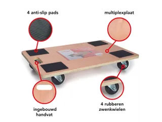 Meubelverplaatser 650x400mm 400kg - 8