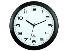 De Alba HORNEW wandklok met stille werking 30cm. Zwart