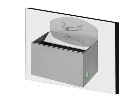 Wandasbak 125x 200x 125mm Achterwand Verzinkt Plaatstaal Rvs