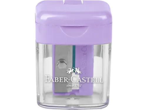 Puntenslijper Faber-Castell mini assorti display 24 stuks 6x blauw,6x