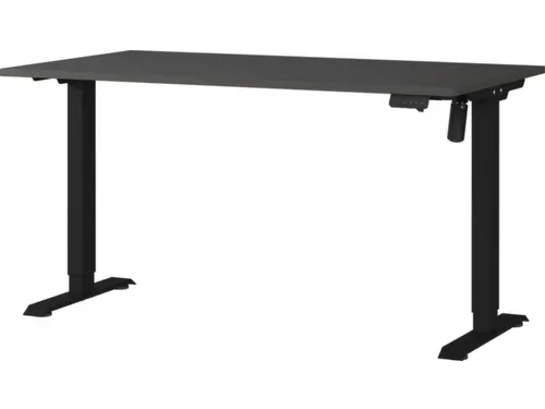 Elektrisch ihv bureau,HxBxD 710-1190x1400x800mm,blad zwart