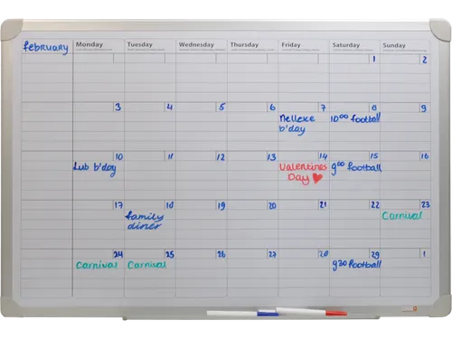 Whiteboard Maand Planner 60x90cm