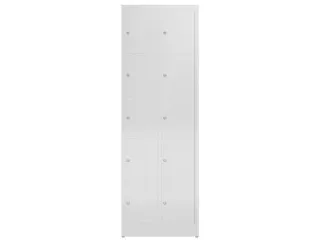 Lockerkast 1800x590x500mm 2x5 vakken cilinderslot, sokkel, RAL7035 - 2
