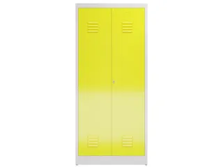 garderobekast 1800x800x500mm 2vak klink RAL7035 RAL1018 - 2