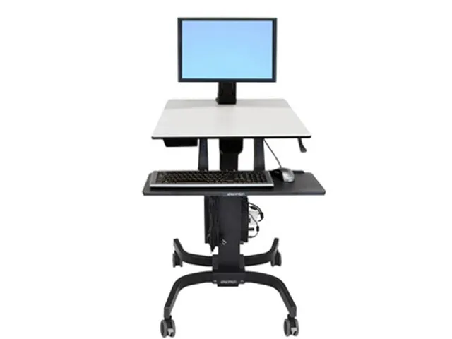 Werkstation Verrijdbaar Workfit-c Sit-stand Lcd Zwart