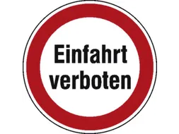 verbodsbord,"Verboden inrijden",wandbord,aluminium,standaard,Ø 315mm