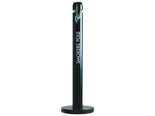 Rubbermaid peukenzuil Smokers' Pole 10,2x107,9cm zwart