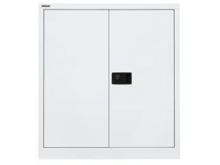 kantoorkast openslaande deuren 1000x914x400mm Stalen Verkeerswit Grijs - 1