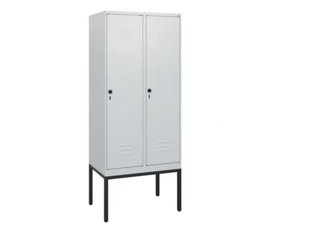 locker,HxBxD 1950x800x500mm,2vak,vak B 400mm,draaigrendel