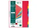 Tabbladen glanskarton 225g 10-delig A4 Assorti