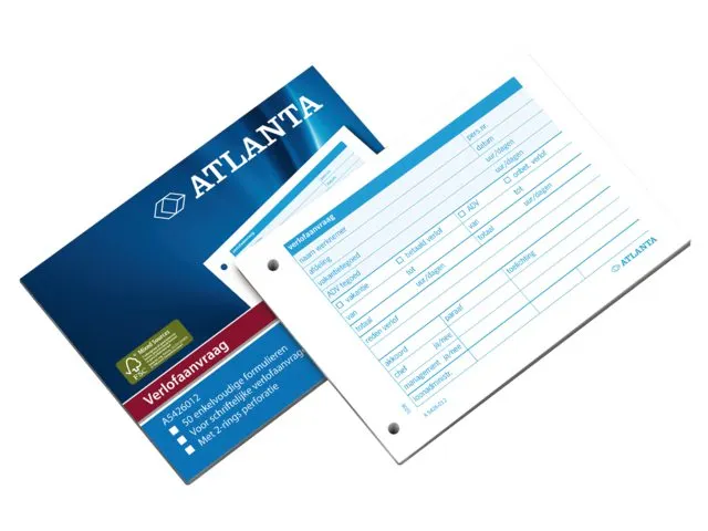 Demande de congés Djois Atlanta A6 105x148mm 50 feuilles