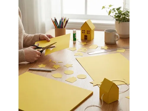 Fotokarton Kangaro 50x70cm 300gr goud pak 25 vel