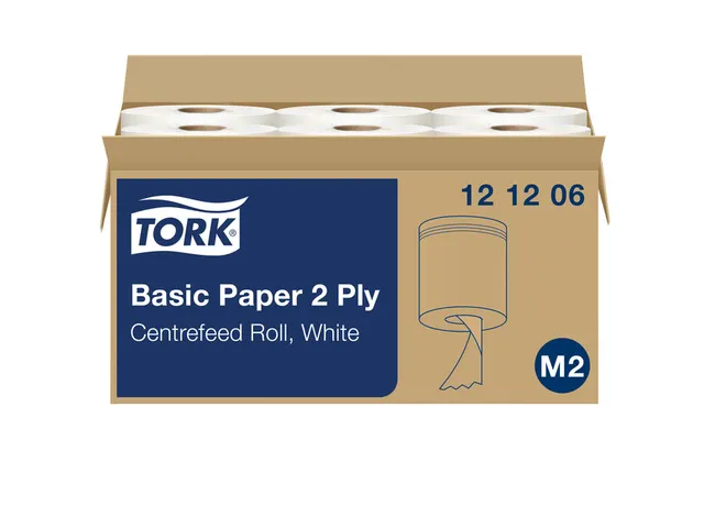 Poetsrol Tork 2-laags Wit Universal 121206