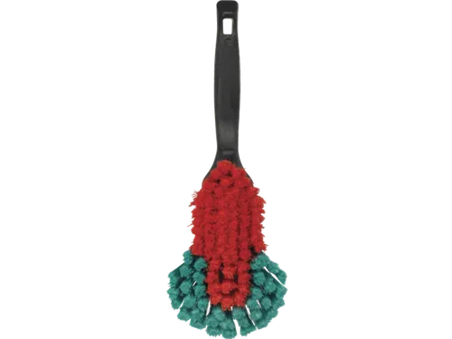 Handborstel Vikan ergo met rubber stootrand 32cm Zachte splitvezel