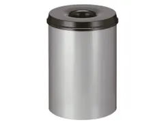 Vlamdovende Papierbak 30 Liter Aluminiumgrijs