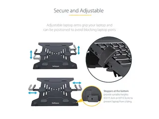 Monitorarm voor Laptop of Monitor Zwart - 11