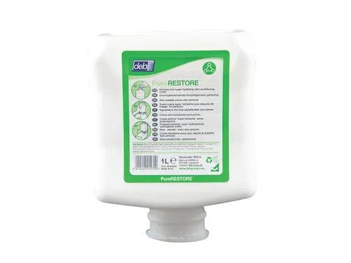 DEB Pure RESTORE huidverzorgende crème, 6 x 1 liter cartridge