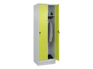 locker,HxBxD 1950x600x500mm,2vak,vak B 300mm,draaigrendel,sokkel - 3