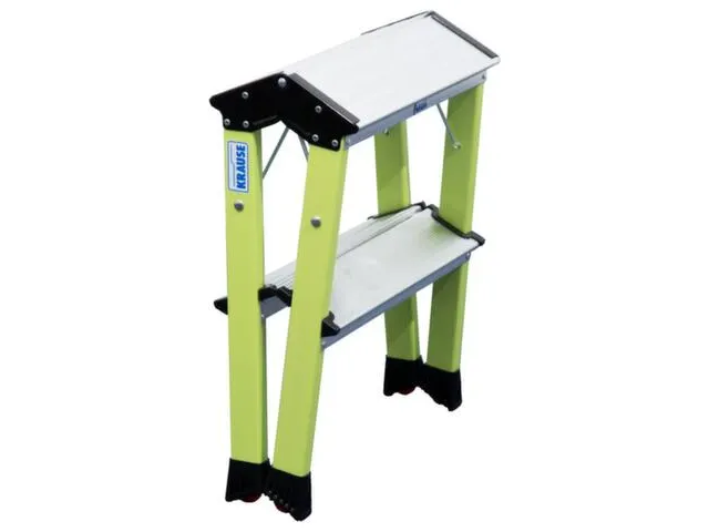 marchepied pliant roulant,alu,vert,estrade HxP 0,45x200m,2x2marches