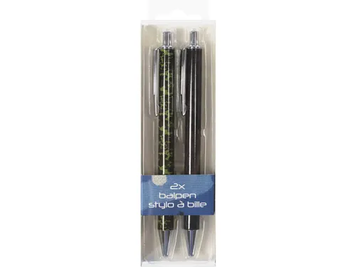 Balpen Camo 2.0 set van 2st. In PET box.