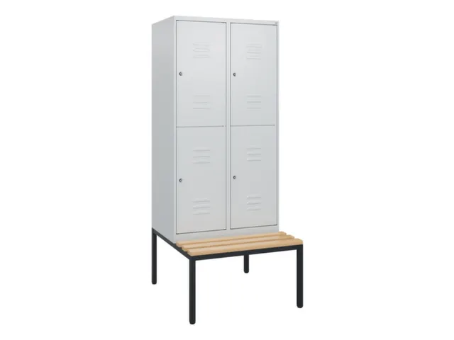 Dubbeldekse dekenkist,HxBxD 1950x800x815mm,2x2vak.,vak B 400mm