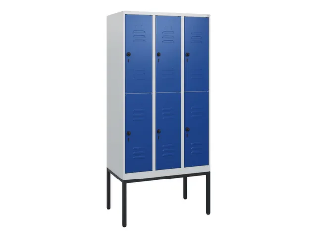 dubbeldekse locker,HxBxD 1950x900x500mm,3x2vak.,vak B 300mm