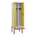 locker met bank,voor scheiding van kleding,HxBxD 2120x600x815mm,2vak