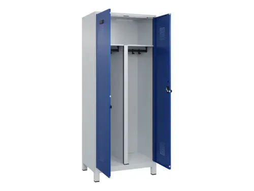 PBM-locker,HxBxD 1950x800x500mm,2vak,vak B 400mm,draaigrendel