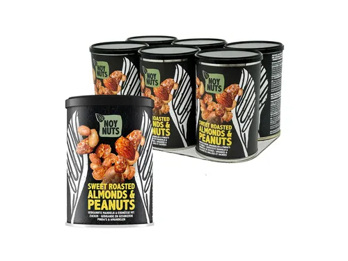 Pinda's NoyNuts gesuikerd en gebrand met amandelen blik 135 gram